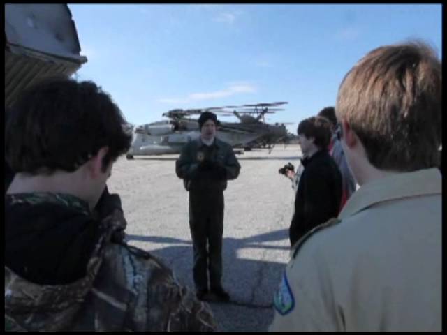 Boy Scout Troop 11, visits the Marines of the 24th MEU