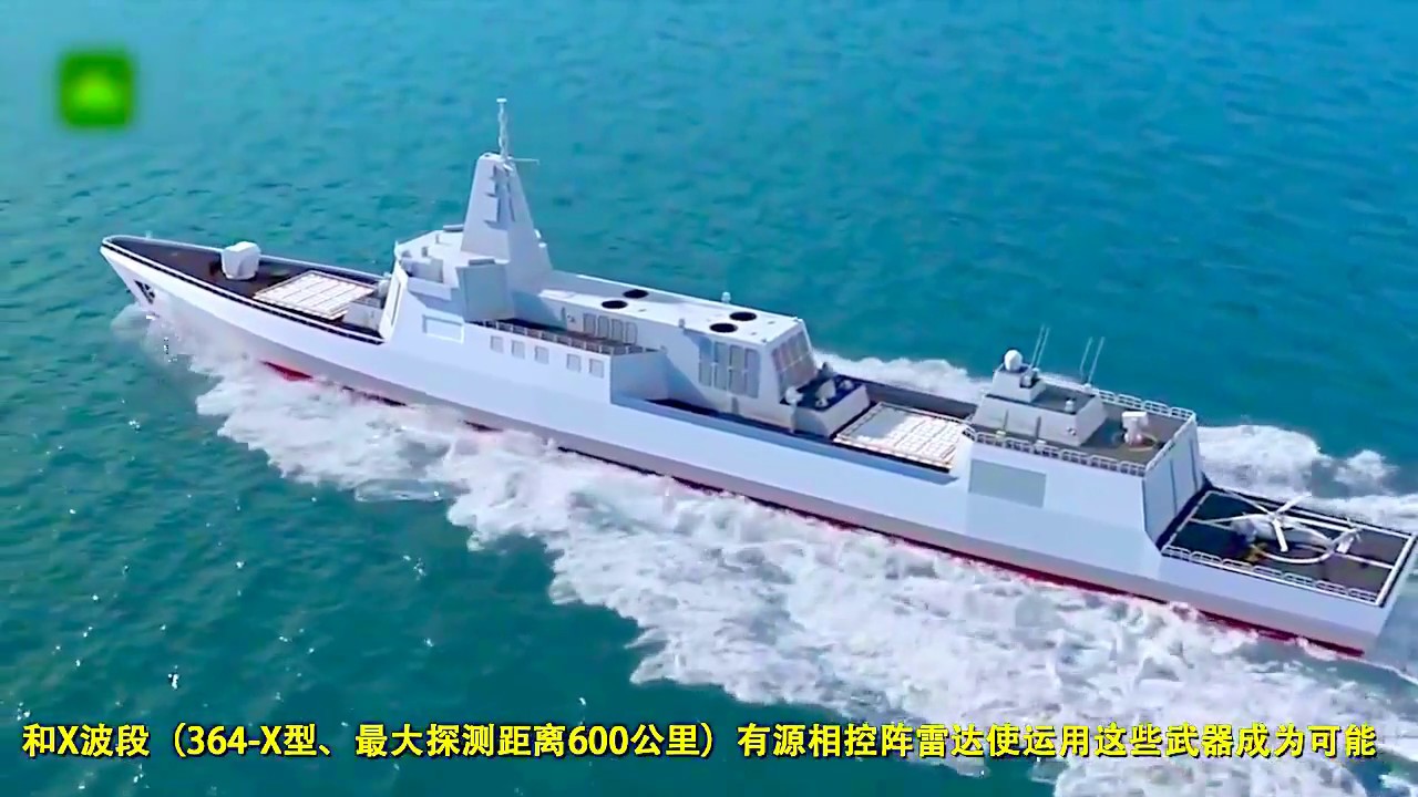 China Type 055 Heavy Guided Missile Destroyer Simulation [720p]