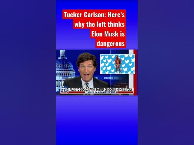 Tucker Carlson: The left’s meltdown over free speech is really something to see #shorts