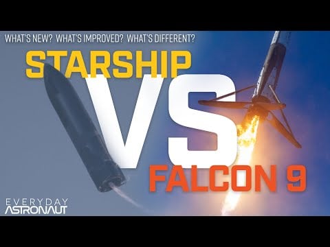 Complete Guide To Starship: Falcon 9 VS Starship. What's new? What's different?