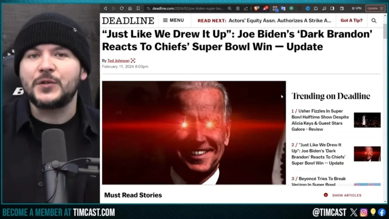 Democrats Joke They RIGGED The Super Bowl So CHIEFS WIN, Biden Posts DARK BRANDON Cringe After Game