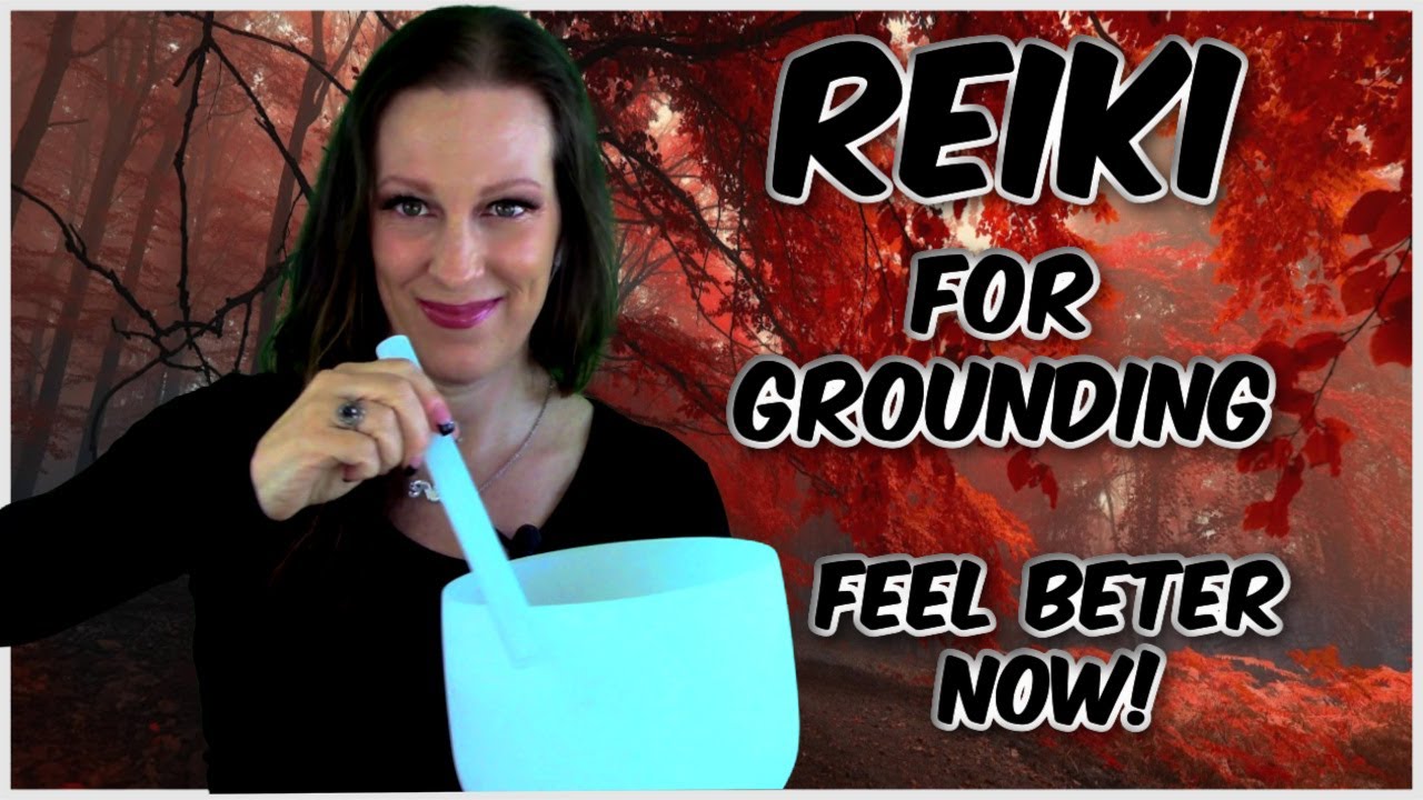 ASMR REIKI Grounding + Balancing Your Energy l Guided Med + Crystal Bowl l Liquid Smudge + Stones