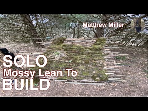 Solo lean to Bushcraft shelter