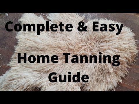 Full Animal Skin Tanning Guide - Alum Tanning a Sheepskin / Lambskin