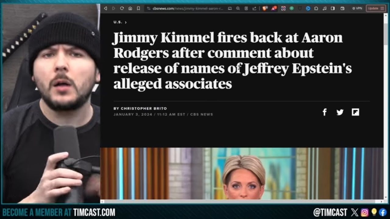 Epstein List IS NOT DELAYED, Jimmy Kimmel MAY APPEAR ON LIST, Threatens To SUE Aaron Rodgers