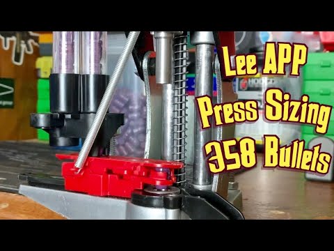 Lee APP Press Resizing 358 Bullets with Case Feeder