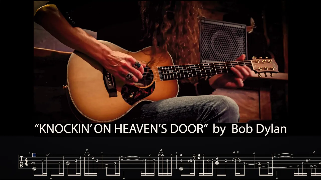 "Knockin' on Heavens Door" Instrumental Guitar w/ TABS • Bob Dylan Acoustic Cover Lesson