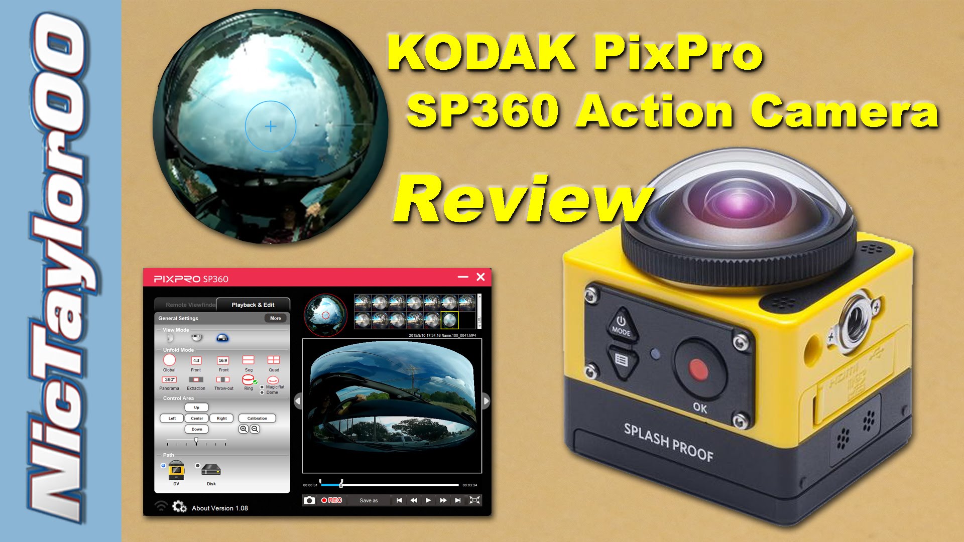 Kodak PIXPRO SP360 Action Camera Review & Sample Footage