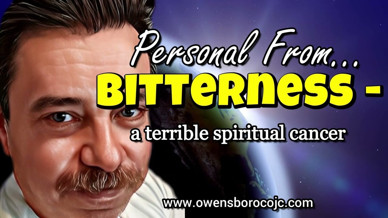 Personal From...    Bitterness ── a terrible spiritual cancer