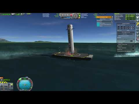 Kerbal Space Program - BFR Tank Landing On The I Still Love You barge