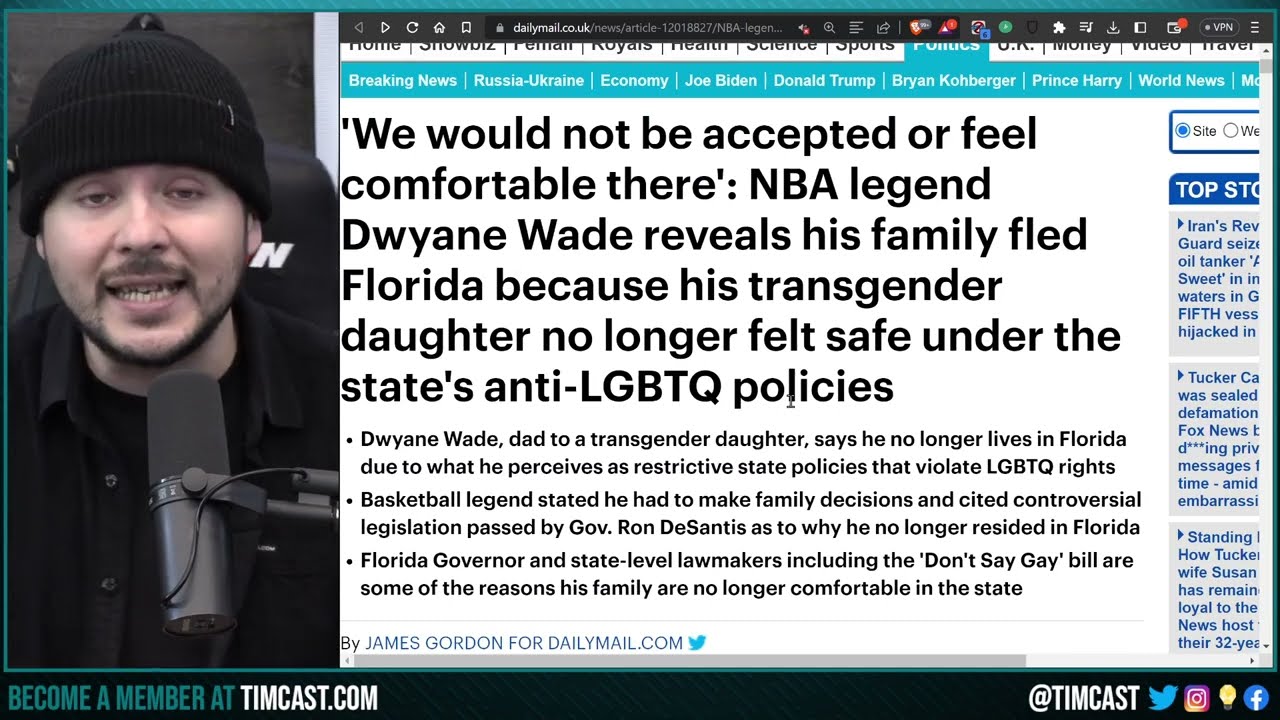 Dwayne Wade FLEES Florida Over Child Protection Laws, Son Is Trans And Fears Restrictions