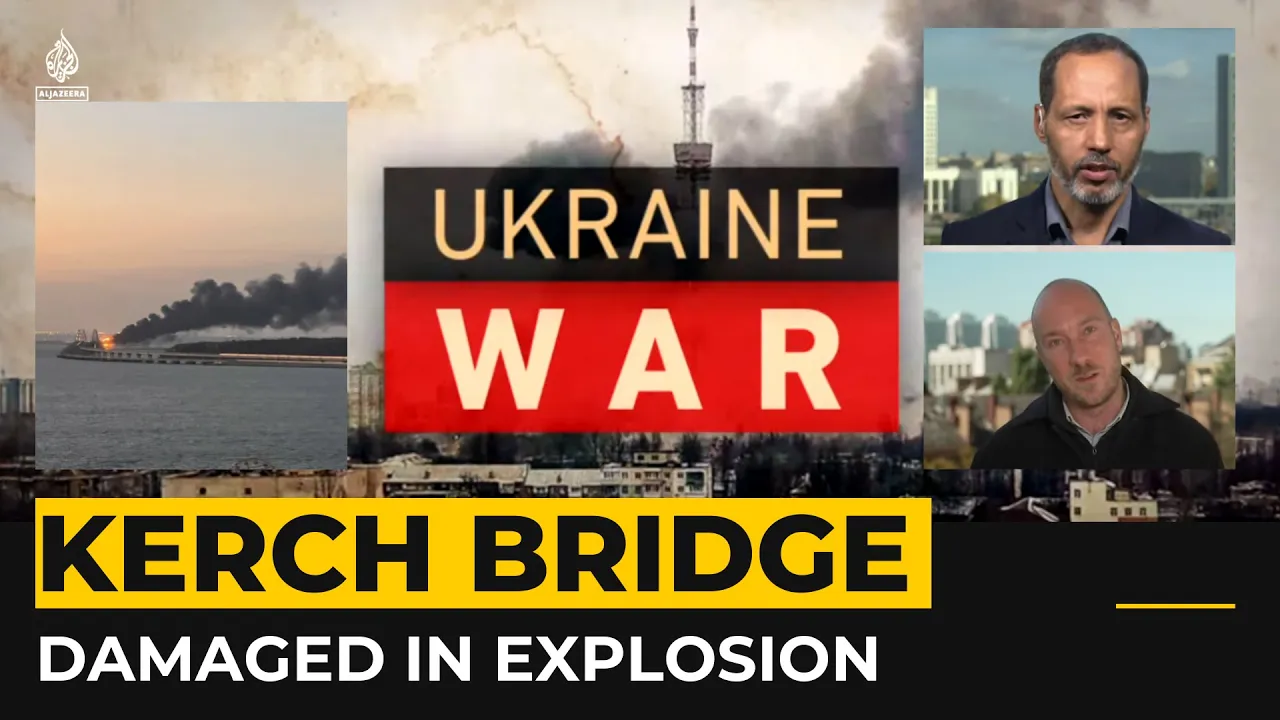 LATEST UPDATES: Rus­sia says truck blast par­tial­ly de­stroys key bridge to Crimea