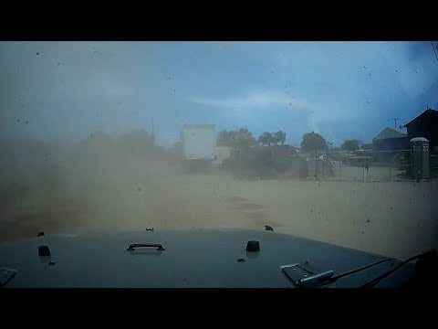 Storm Chaser Driving Through Large Dust Devils, Lake Elsinore, CA - 7/18/2021