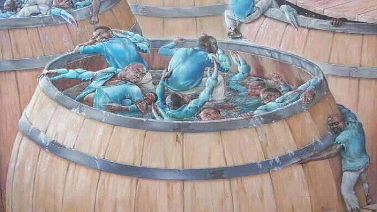 Black America Suffer No More Fools: Out With The Sabotage of Crabs In A Barrel, & Group Think!