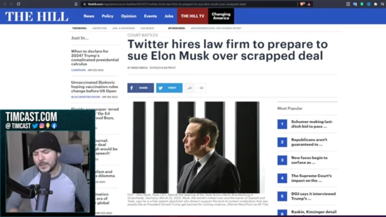 Twitter Prepares To SUE Elon Musk To FORCE Twitter Buyout, Elon Posts 4D Chess Meme MOCKING Twitter