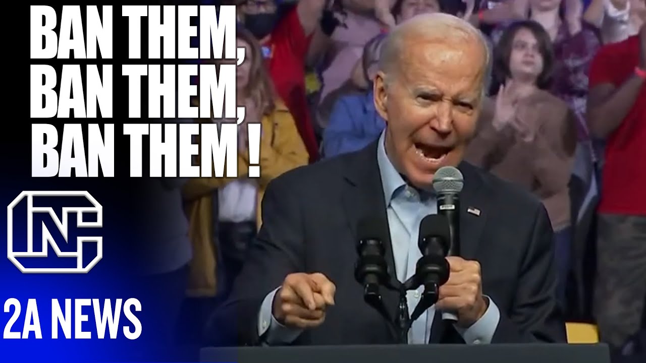 Dictator Biden Screams Ban Them, Ban Them, Ban Them AR-15s Have No Place In America