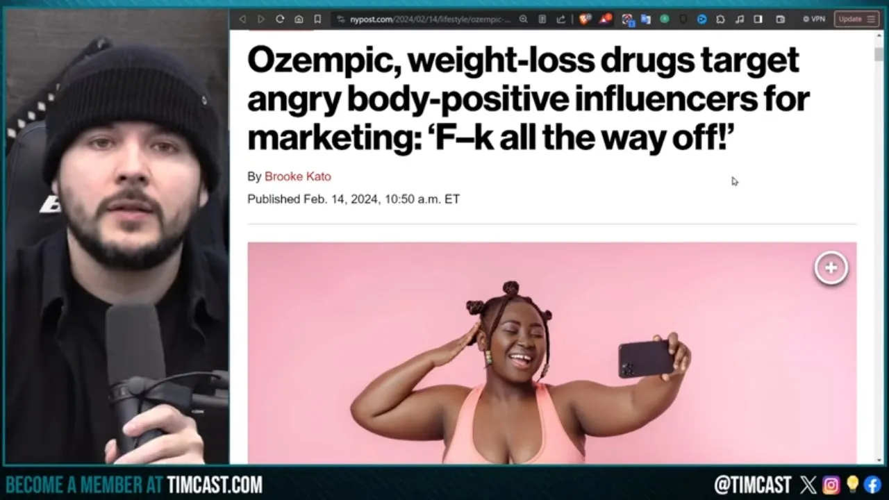 Fat Leftists FURIOUS That Ozempic Is Advertising To Them, THEY WANT To Be Fat, America IS SICK