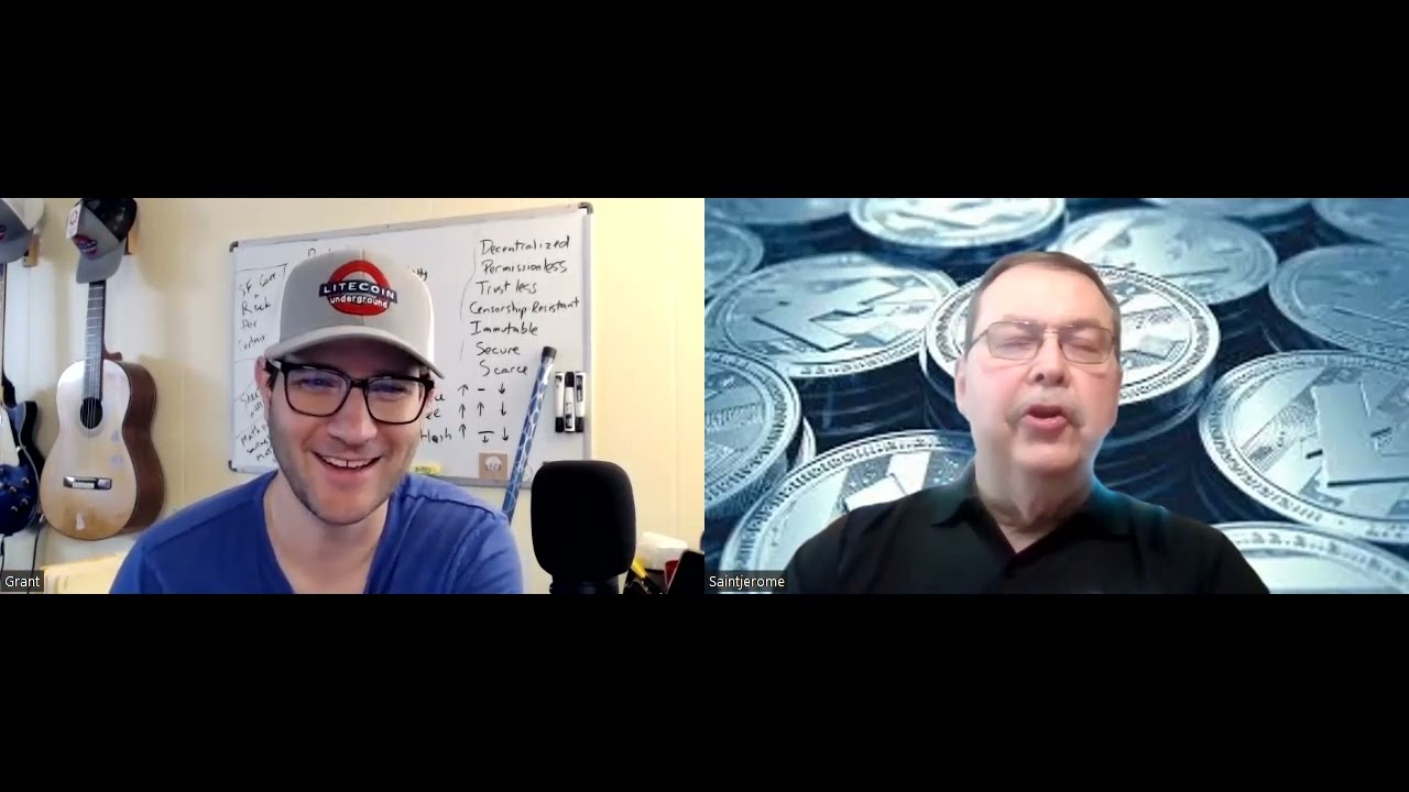 Grant of Litecoin Underground interviewed by Saintjerome Crypto Experiences, LTC, XRP, BTC,  6-3-23