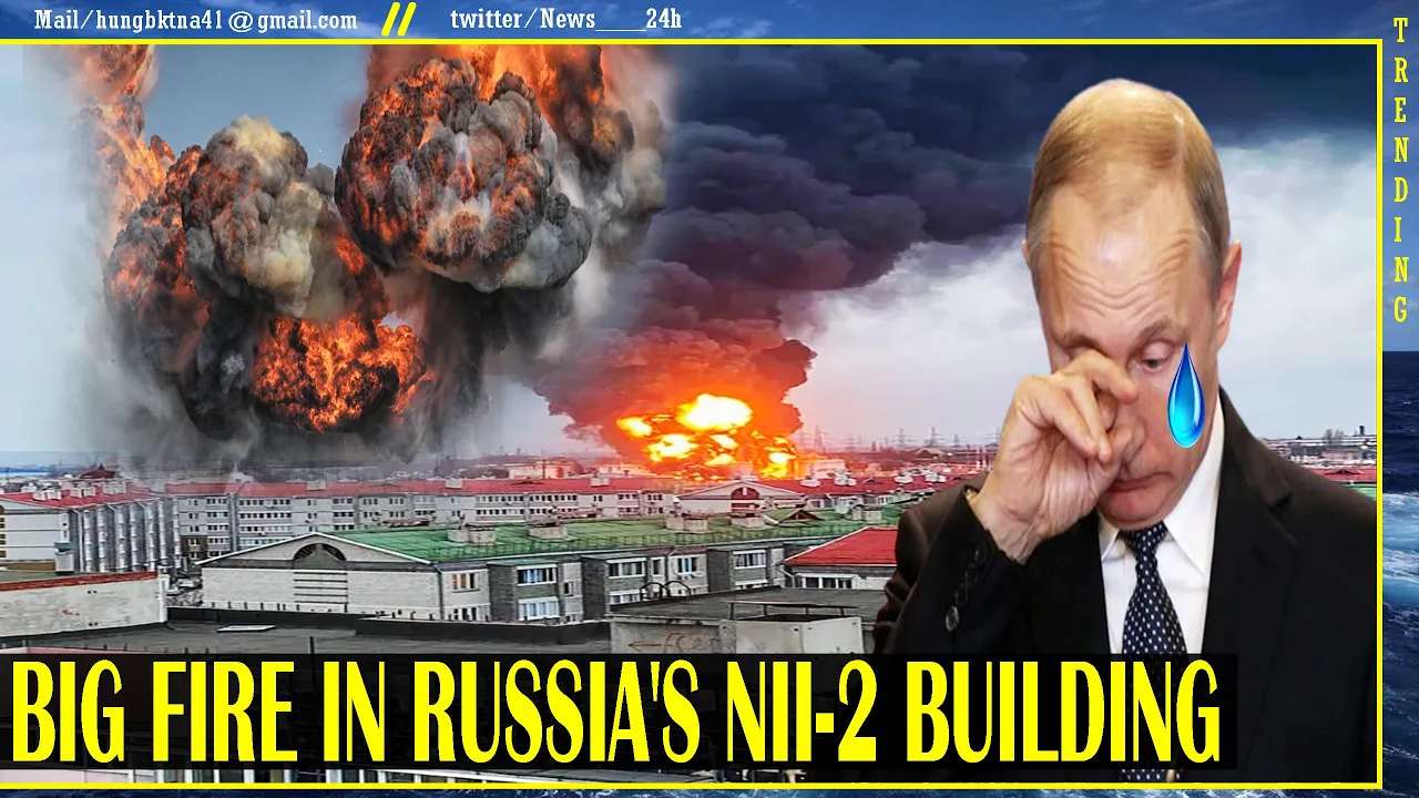 PUTIN panic! Massive fire destroys Building NII-2 of the Russian Ministry of Defense in Tver
