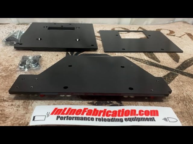 Inline Fabrication Flush Mount Quick Change Base Plate and Dillon RL 550 C Top Plate