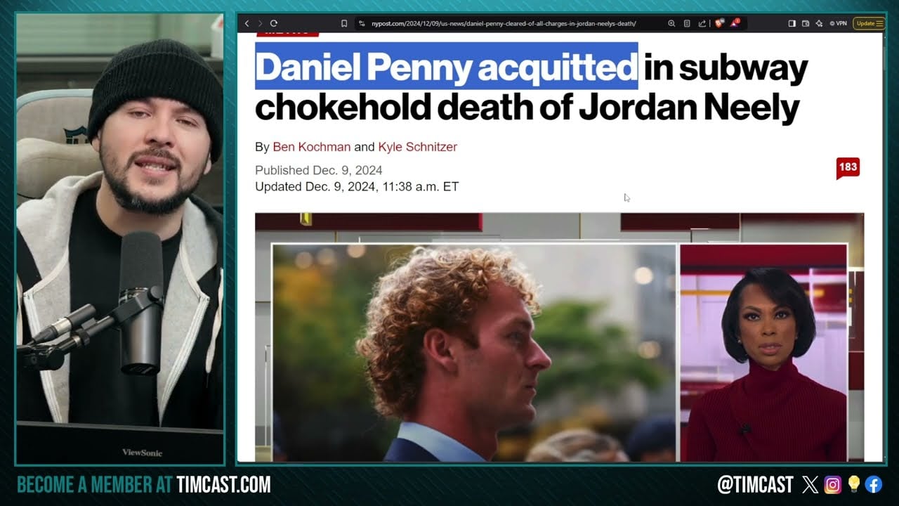 DANIEL PENNY NOT GUILTY, Penny WINS As Jury Acquits In Death Of Jordan Neely, Leftist VOW To Riot