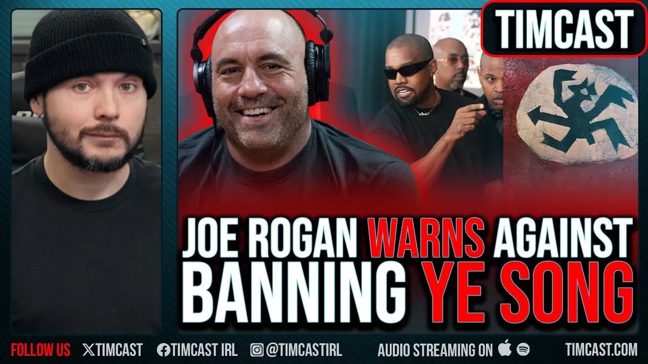 Joe Rogan WARNS About Banning Ye's New Song, HES RIGHT, Ye Goes MASSIVELY Viral Over OFFENSIVE Song