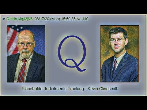 Qanon August 19, 2020 - Placeholder Indictments & POTUS Answers the Question