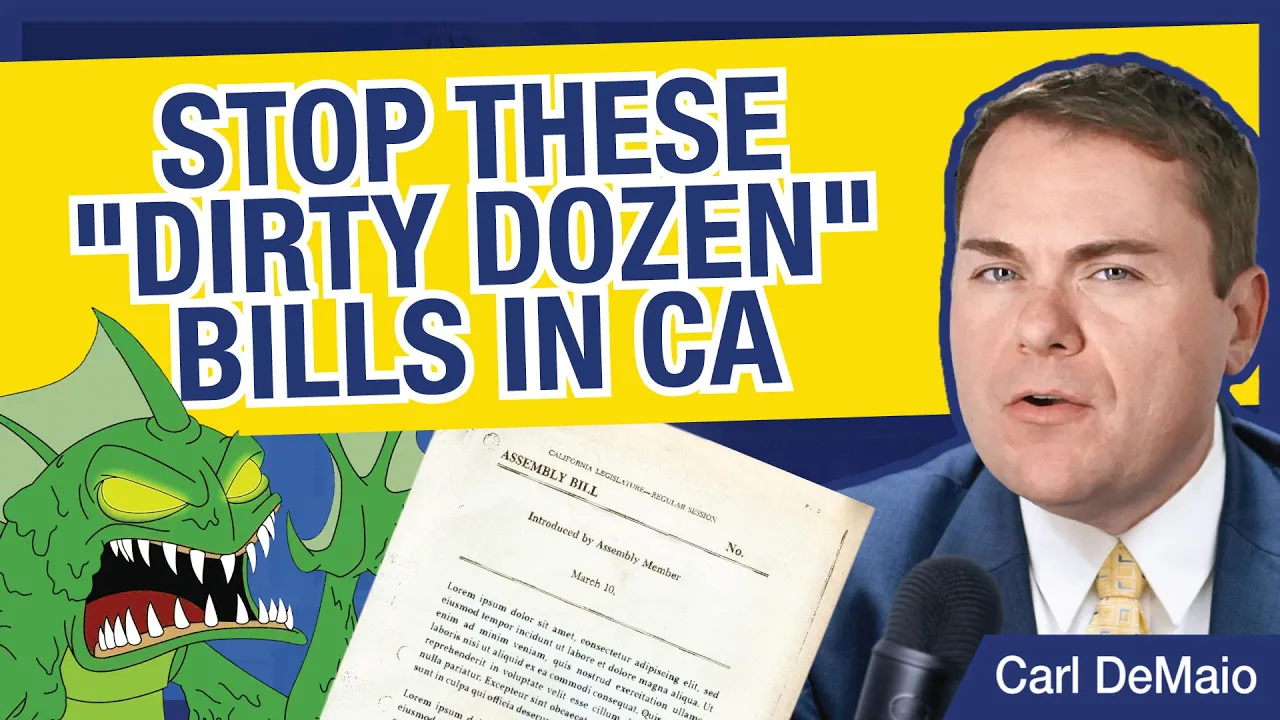 The 12 WORST New Laws Proposed in CA in 2024!
