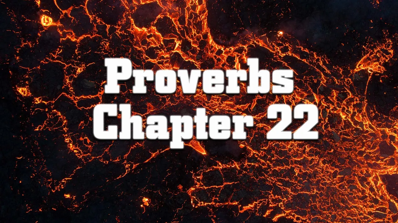 Proverbs Chapter 22 | Pastor Anderson
