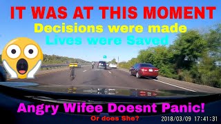 Dashcam footage from Angry Wifee's Commute last week (#lifeisshwell)