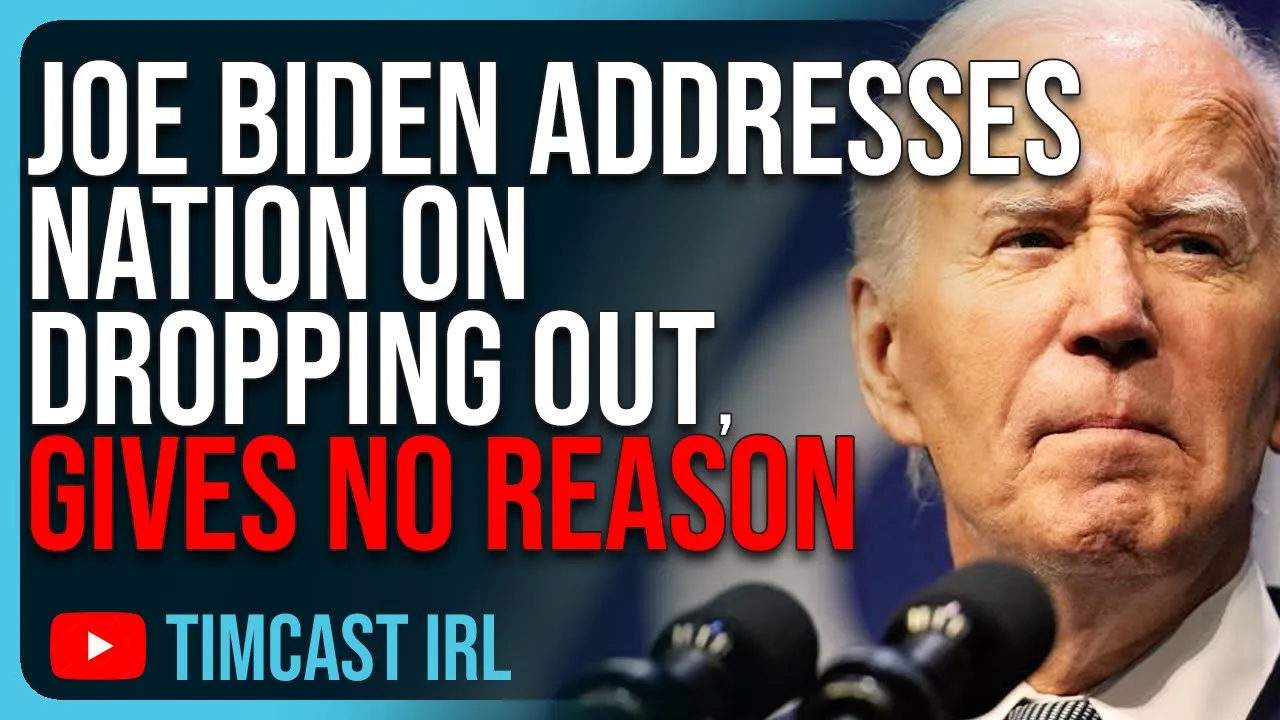 Joe Biden Addresses Nation On Dropping Out, GIVES NO REASON