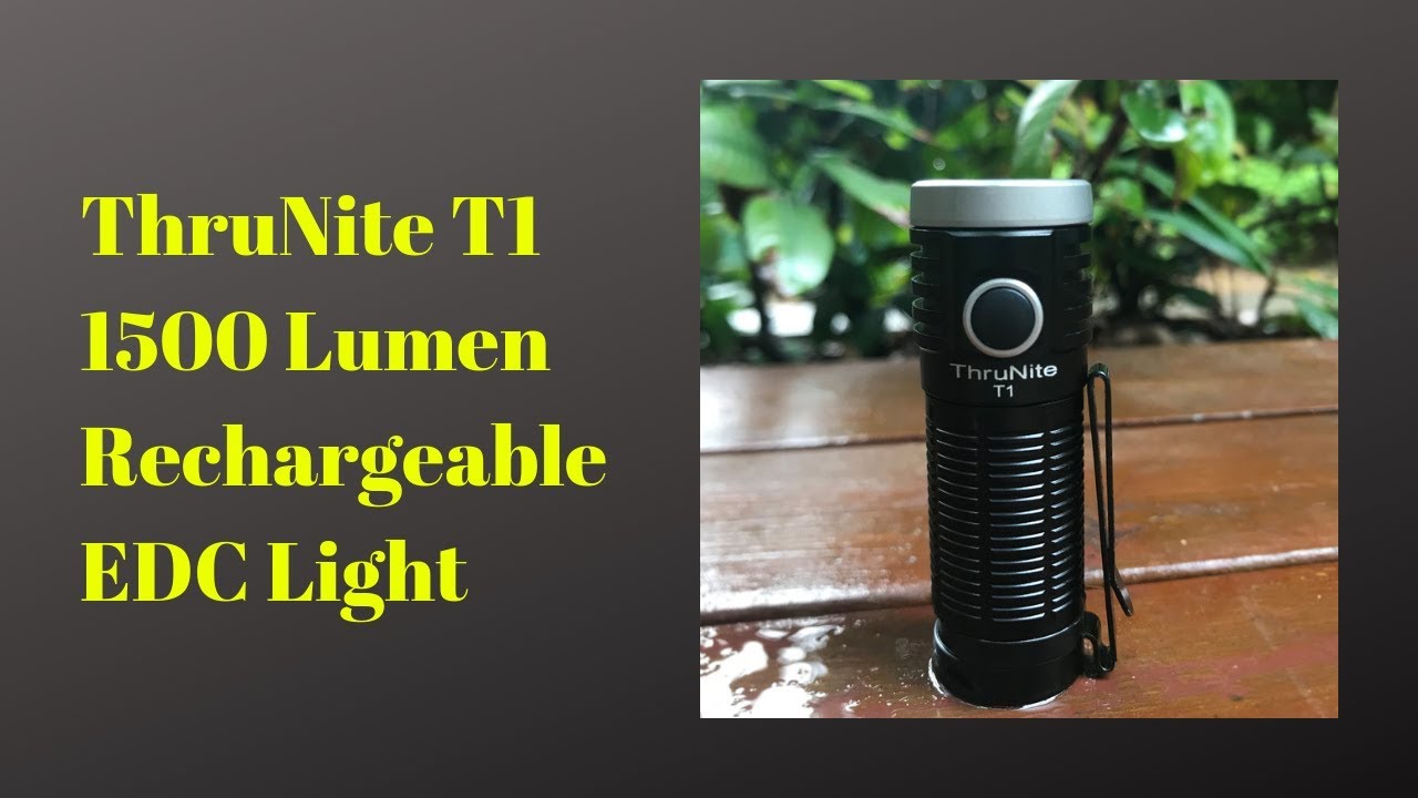 ThruNite T1 1,500 Lumen Rechargeable EDC Light