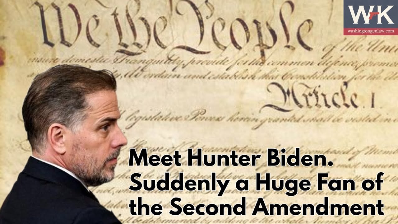 Meet Hunter Biden.  Suddenly a Huge Fan of the Second Amendment