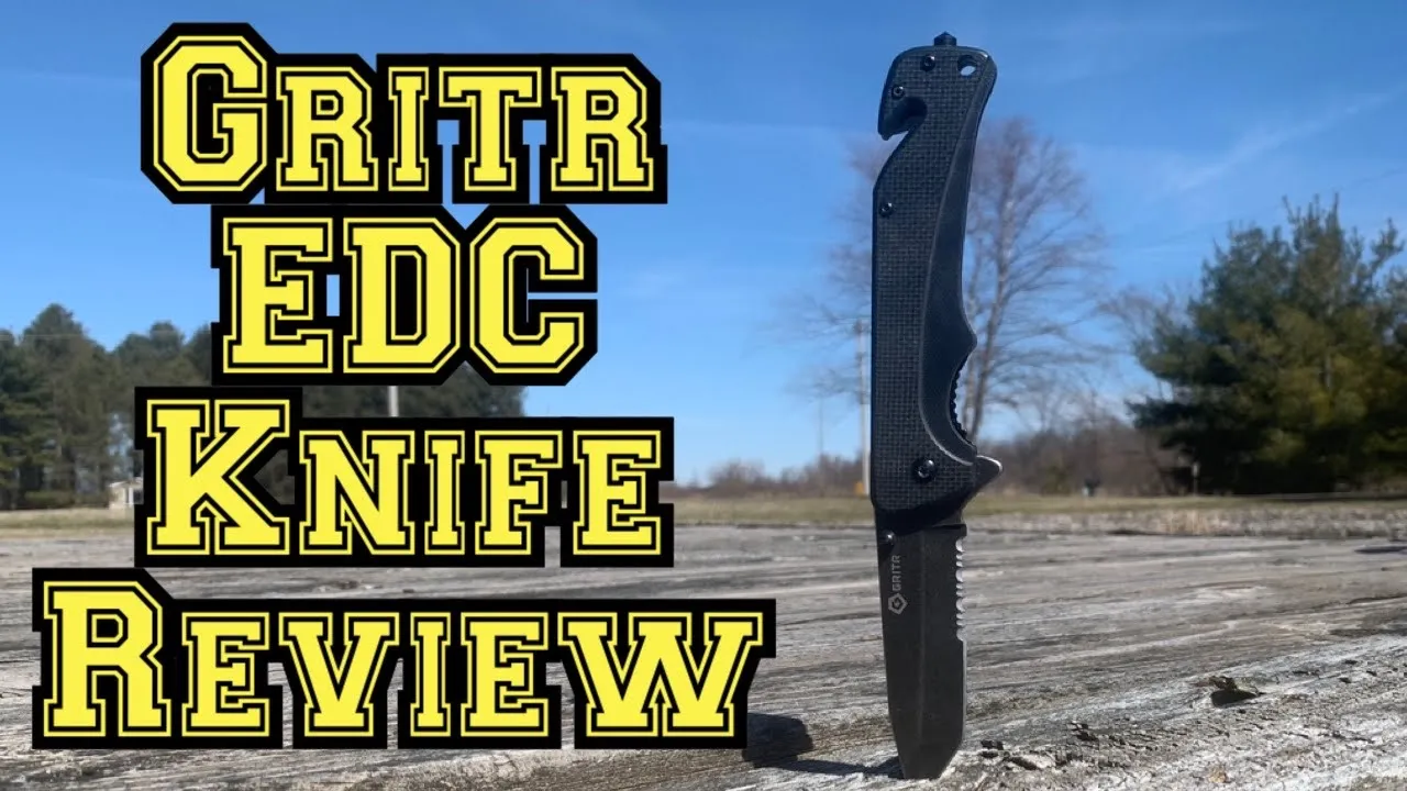 GRITR Crucible Tactical Rescue EDC Multi-Functional Folding Pocket Knife Review