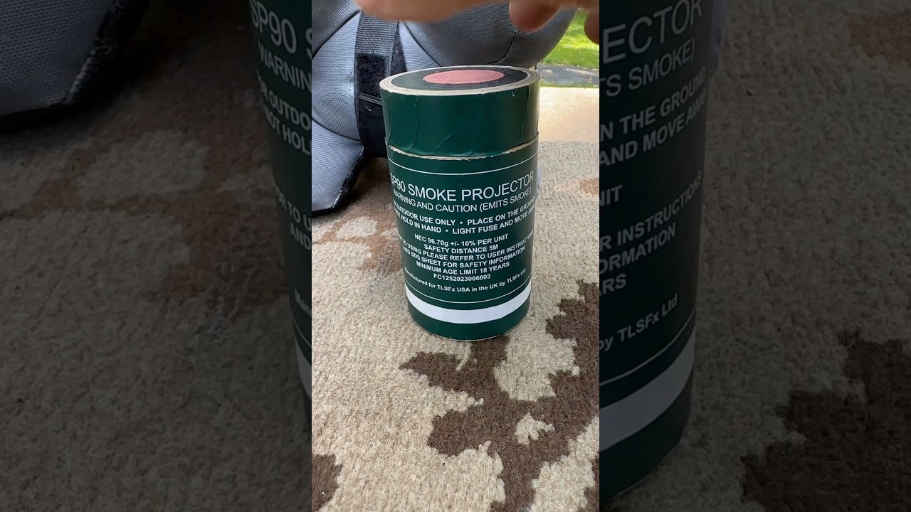 Huge Output Smoke Grenade! TLSFX USA #smoke #SP90 #smokegrenade #shorts