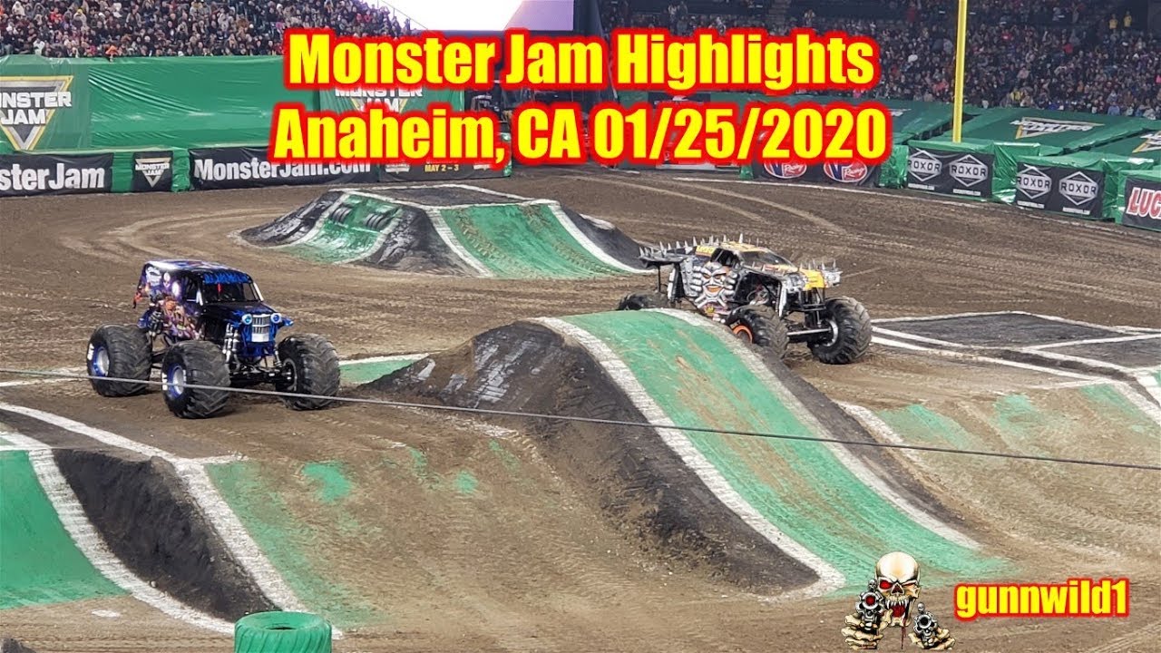 Monster Jam Highlights Anaheim Jan  25, 2020