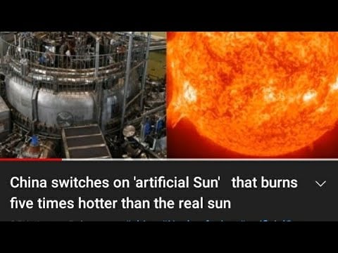 FLAT EARTH: China launches "70 MILLION DEGREE" ARTICIFIAL SUN! 😂 and if ewe beLIEve THAT.....
