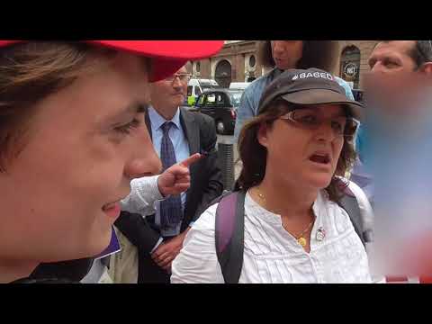FREE TOMMY ROYAL COURTS OF JUSTICE  CHATTING ABOUT RELIGION  WITH AN ISRAEL  GIRL