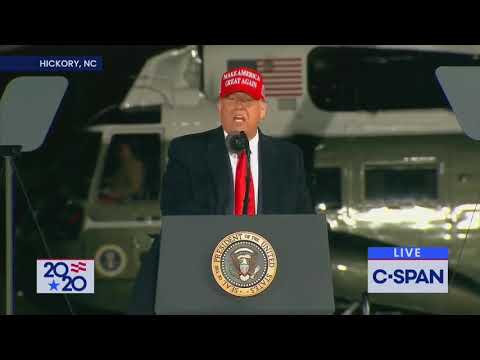 Trump reads the BANNED Snake Poem  at his rally in North Carolina.