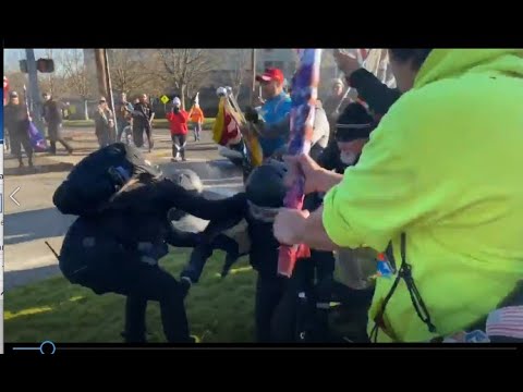 SHOTS FIRED: Dueling Pro-Trump Versus Antifa Rallies in Olympia Result in Gunfire (VIDEOS)