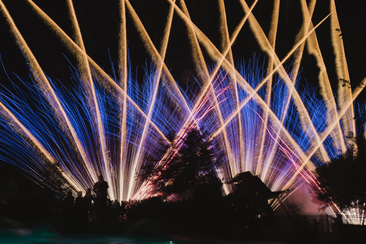 Best Backyard Fireworks 4th of July 2019 - Cypress TX - Pyromusical Drone