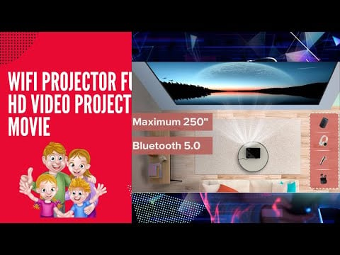 👯✅WiFi Bluetooth Native 1080P Full HD Home Theater Movie Video Projector