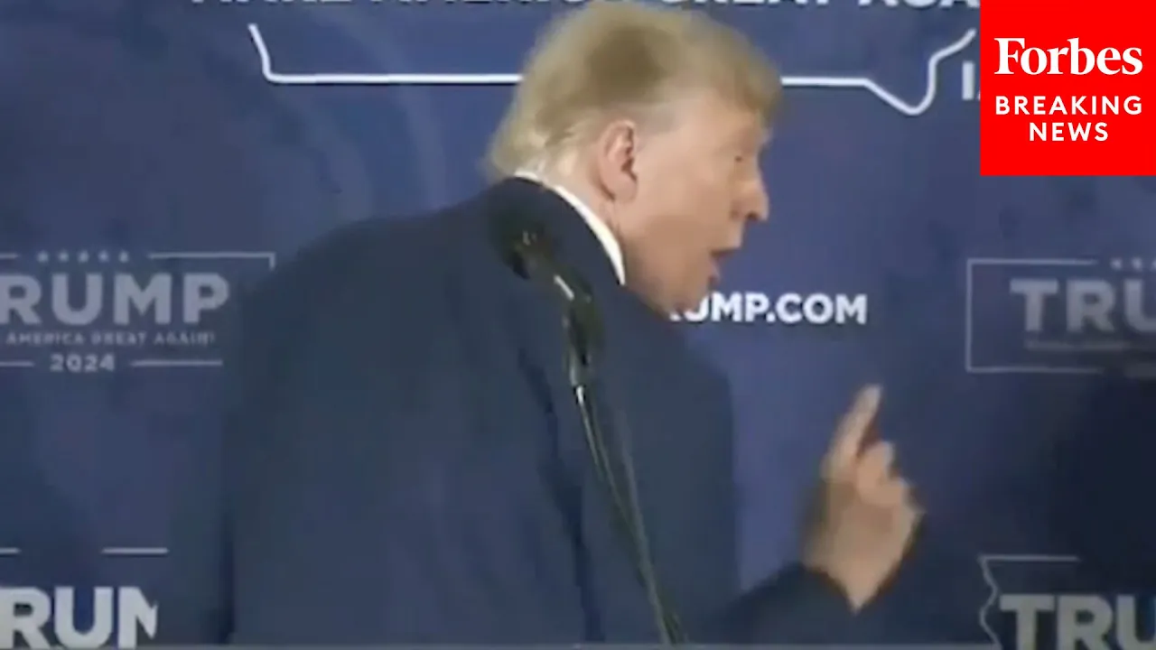 'He Can't Ever Find The Exits': Trump Makes Iowa Crowd Laugh Doing Mocking Impression Of Biden