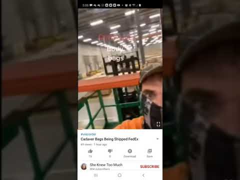 Warehouse Full of Cadaver Bags Being Shipped Out