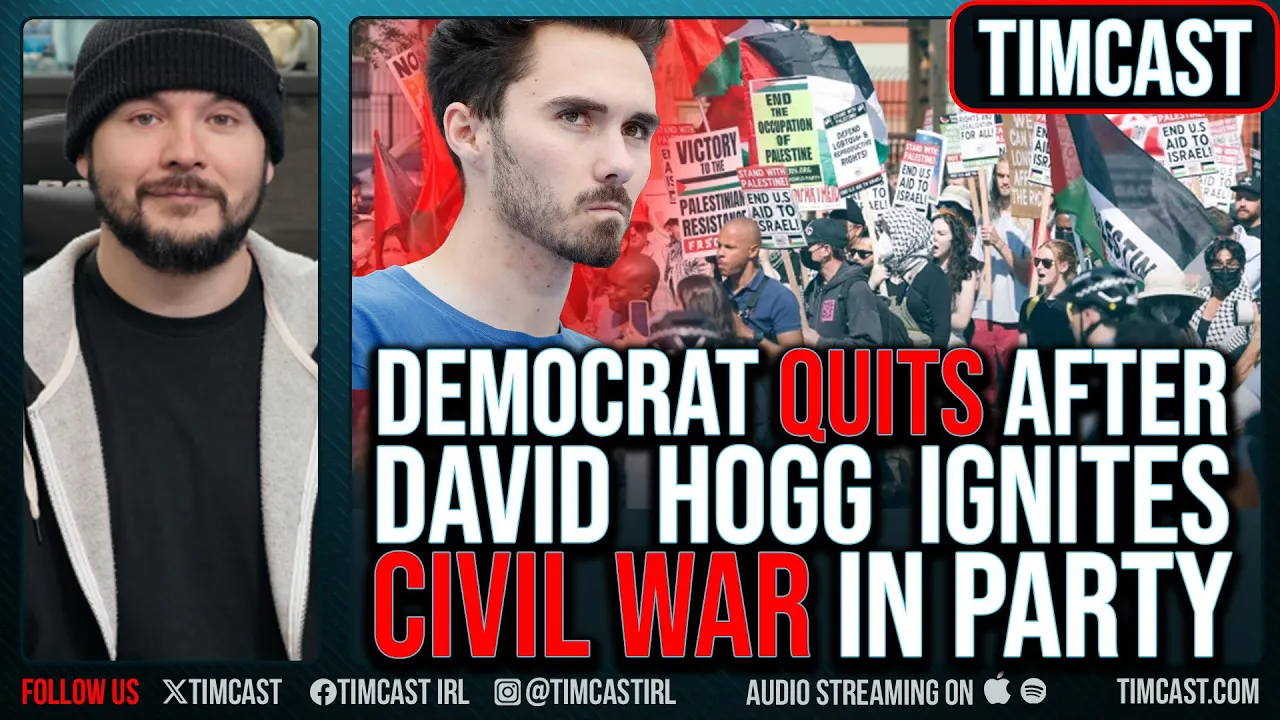 David Hogg Ignites CIVIL WAR In Democrat Party, Senator QUITS, Party In Chaos & Facing COLLAPSE