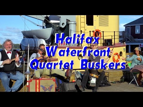 Halifax Waterfront Quartet Buskers 6of24 Typewriter