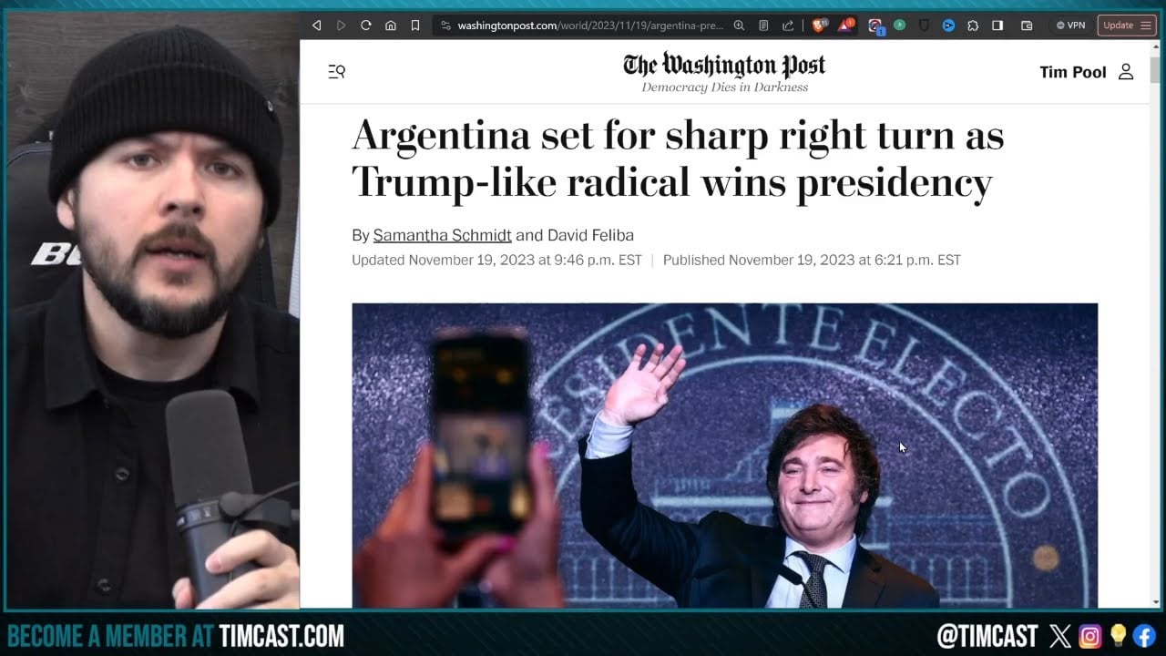 ANTI LEFTIST Javier Milei WINS, Argentina REJECTS Communism And Woke Signaling TRUMP 2024 LANDLSIDE