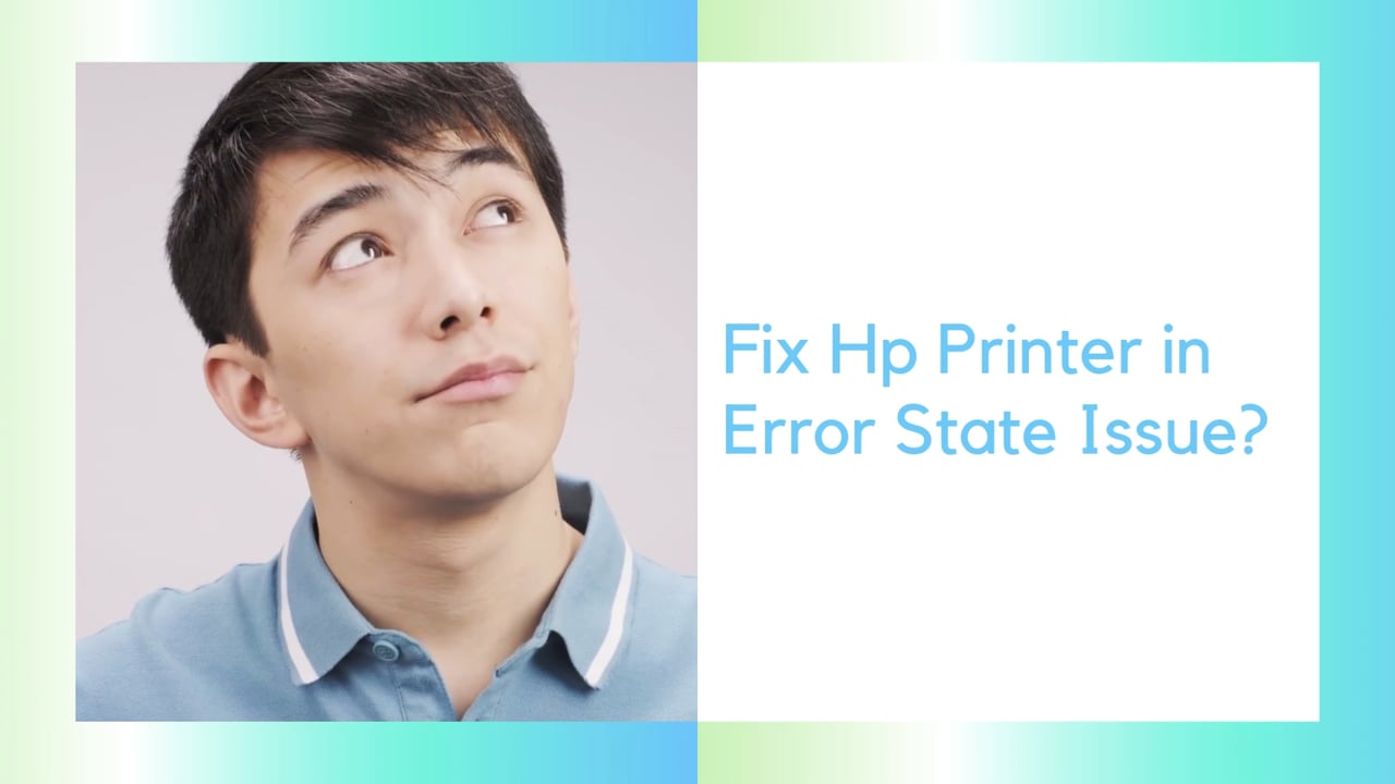 How To Fix Hp Printer in Error State