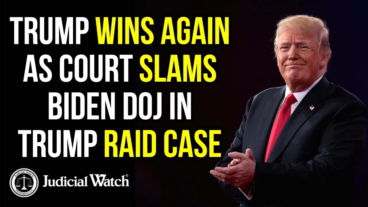 Trump Wins Again as Court SLAMS Biden DOJ in Trump Raid Case