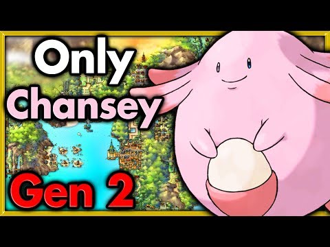 Can I Beat Pokemon Gold with ONLY One Chansey? 🔴 Pokemon Challenges ► NO ITEMS IN BATTLE